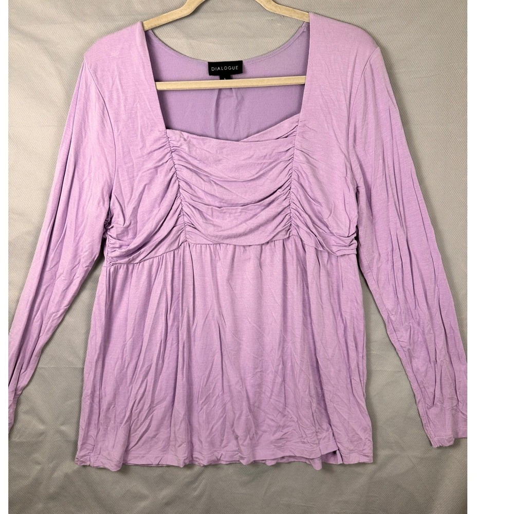 Y2K Pink Babydoll Top Square Neck Ruched Bust Coquette Aesthetic Large